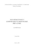 prikaz prve stranice dokumenta NEZAPOSLENOST I GOSPODARSTVO REPUBLIKE HRVATSKE