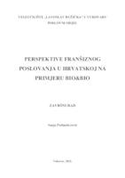 prikaz prve stranice dokumenta PERSPEKTIVE FRANŠIZNOG POSLOVANJA U HRVATSKOJ NA PRIMJERU BIO&BIO