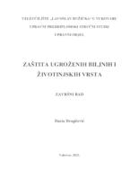 prikaz prve stranice dokumenta ZAŠTITA UGROŽENIH BILJNIH I ŽIVOTINJSKIH VRSTA