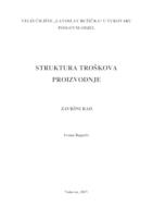 prikaz prve stranice dokumenta STRUKTURA TROŠKOVA PROIZVODNJE