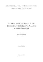 prikaz prve stranice dokumenta ULOGA FIZIOTERAPEUTA U REHABILITACIJI ŽENA NAKON MASTEKTOMIJE