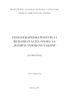 prikaz prve stranice dokumenta FIZIOTERAPIJSKI POSTUPCI I REHABILITACIJA OSOBA S "KOMPJUTERSKOM ŠAKOM"