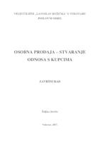 prikaz prve stranice dokumenta OSOBNA PRODAJA - STVARANJE ODNOSA SA KUPCIMA