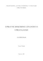 prikaz prve stranice dokumenta UPRAVNE DOKTRINE I ZNANOST O UPRAVLJANJU