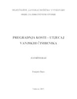 prikaz prve stranice dokumenta PREGRADNJA KOSTI - UTJECAJ VANJSKIH ČIMBENIKA