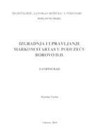 prikaz prve stranice dokumenta IZGRADNJA I UPRAVLJANJE MARKOM STARTAS U PODUZEĆU BOROVO d.d.