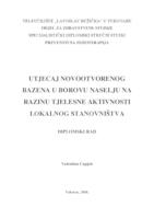 prikaz prve stranice dokumenta UTJECAJ NOVOOTVORENOG BAZENA U BOROVU NASELJU NA RAZINU TJELESNE AKTIVNOSTI LOKALNOG STANOVNIŠTVA