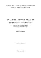 prikaz prve stranice dokumenta KVALITETA ŽIVOTA DJECE S TJELESNIM I MENTALNIM DISFUNKCIJAMA