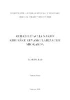 prikaz prve stranice dokumenta REHABILITACIJA NAKON KIRURŠKE REVASKULARIZACIJE MIOKARDA