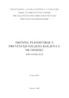 prikaz prve stranice dokumenta TRENING PLIOMETRIJE U PREVENCIJI OZLJEDA KOLJENA U NOGOMETNOM KLUBU OSIJEK