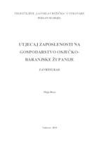 prikaz prve stranice dokumenta UTJECAJ ZAPOSLENOSTI NA GOSPODARSTVO OSJEČKO-BARANJSKE ŽUPANIJE