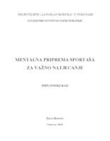 prikaz prve stranice dokumenta MENTALNA PRIPREMA SPORTAŠA ZA VAŽNO NATJECANJE