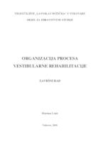 prikaz prve stranice dokumenta ORGANIZACIJA PROCESA VESTIBULARNE REHABILITACIJE