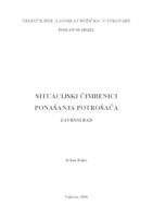 prikaz prve stranice dokumenta SITUACIJSKI ČIMBENICI PONAŠANJA POTROŠAČA