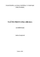 prikaz prve stranice dokumenta NAČINI PRESTANKA BRAKA