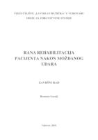 prikaz prve stranice dokumenta RANA REHABILITACIJA PACIJENTA NAKON MOŽDANOG UDARA