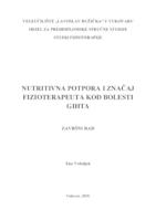 prikaz prve stranice dokumenta NUTRITIVNA POTPORA I ZNAČAJ FIZIOTERAPEUTA KOD BOLESTI GIHTA