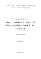 prikaz prve stranice dokumenta SPECIFIČNOSTI FIZIOTERAPIJSKOG TRETMANA OSOBA OBOLJELIH OD MULTIPLE SKLEROZE