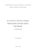 prikaz prve stranice dokumenta KVALITETA ŽIVOTA OSOBA OBOLJELIH OD MULTIPLE SKLEROZE