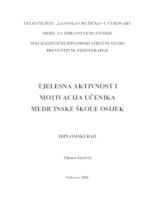 prikaz prve stranice dokumenta TJELESNA AKTIVNOST I MOTIVACIJA UČENIKA MEDICINSKE ŠKOLE OSIJEK