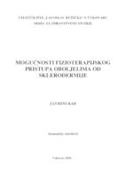 prikaz prve stranice dokumenta MOGUĆNOSTI FIZIOTERAPIJSKOG PRISTUPA OBOLJELIMA OD SKLERODERMIJE