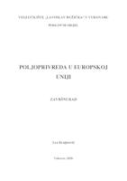 prikaz prve stranice dokumenta POLJOPRIVREDA U EUROPSKOJ UNIJI