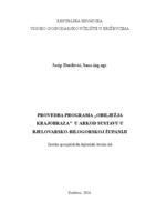 prikaz prve stranice dokumenta Provedba programa "Obilježja krajobraza" u ARKOD sustavu u Bjelovarsko-bilogorskoj županiji