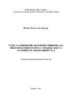 prikaz prve stranice dokumenta UTJECAJ ODREĐENIH OKOLIŠNIH ČIMBENIKA NA BROJ SOMATSKIH STANICA U MLIJEKU KRAVA NA PODRUČJU GRADA KRIŽEVACA