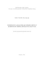prikaz prve stranice dokumenta Uspješnost lokalnih akcijskih grupa u korištenju mjera ruralnog razvoja