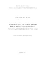 prikaz prve stranice dokumenta Konkurentnost voćarskog sektora Republike Hrvatske u odnosu na prekogranične zemlje Europske unije