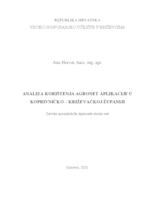 prikaz prve stranice dokumenta ANALIZA KORIŠTENJA AGRONET APLIKACIJE U KOPRIVNIČKO-KRIŽEVAČKOJ ŽUPANIJI