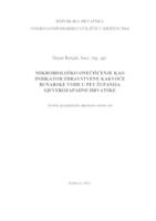 prikaz prve stranice dokumenta MIKROBIOLOŠKO ONEČIŠĆENJE KAO INDIKATOR ZDRAVSTVENE KAKVOĆE BUNARSKE VODE U PET ŽUPANIJA SJEVEROZAPADNE HRVATSKE