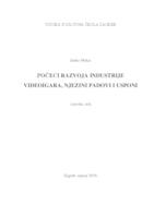 prikaz prve stranice dokumenta POČECI RAZVOJA INDUSTRIJE VIDEOIGARA, NJEZINI PADOVI I USPONI