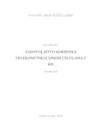 prikaz prve stranice dokumenta ZADOVOLJSTVO KORISNIKA TELEKOMUNIKACIJSKIM USLUGAMA U RH