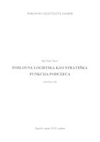 prikaz prve stranice dokumenta POSLOVNA LOGISTIKA KAO STRATEŠKA FUNKCIJA PODUZEĆA 