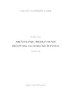 prikaz prve stranice dokumenta BRENDIRANJE PREHRAMBENIH PROIZVODA ZAGREBAČKE ŽUPANIJE