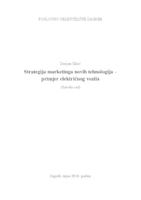 prikaz prve stranice dokumenta Strategija marketinga novih tehnologija – primjer električnog vozila