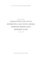prikaz prve stranice dokumenta MARKETINŠKA STRATEGIJA BIOTRENINGA KAO NOVOG OBLIKA SPORTSKE REKREACIJE I REHABILITACIJE