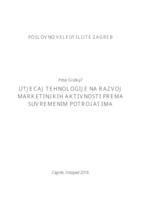 prikaz prve stranice dokumenta UTJECAJ TEHNOLOGIJE NA RAZVOJ MARKETINŠKIH AKTIVNOSTI PREMA SUVREMENIM POTROŠAČIMA