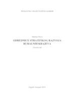 prikaz prve stranice dokumenta ODREDNICE STRATEŠKOG RAZVOJA RURALNIH KRAJEVA