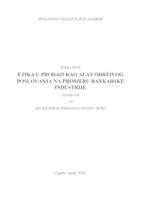 prikaz prve stranice dokumenta ETIKA U PRODAJI KAO ALAT ODRŽIVOG POSLOVANJA NA PRIMJERU BANKARSKE INDUSTRIJE