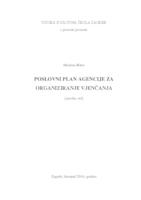 prikaz prve stranice dokumenta POSLOVNI PLAN AGENCIJE ZA ORGANIZIRANJE VJENČANJA