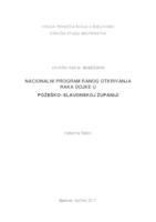 prikaz prve stranice dokumenta Nacionalni program ranog otkrivanja raka dojke u Požeško-slavonskoj županiji