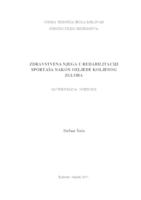 prikaz prve stranice dokumenta Zdravstvena njega u rehabilitaciji sportaša nakon ozljede koljenog zgloba