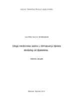 prikaz prve stranice dokumenta Uloga medicinske sestre u zbrinjavanju djeteta oboljelog od dijabetesa