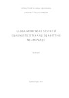 prikaz prve stranice dokumenta Uloga medicinske sestre u dijagnostici i terapiji dijabetičke neuropatije