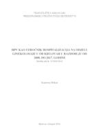 prikaz prve stranice dokumenta HPV kao uzročnik hospitalizacija na odjel ginekologije u OB Bjelovar u razdoblju od 2008. do 2018. godine