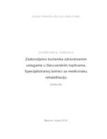 prikaz prve stranice dokumenta Zadovoljstvo korisnika zdravstvenim uslugama u Daruvarskim toplicama Specijaliziranoj bolnici za medicinsku rehabilitaciju