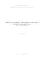 prikaz prve stranice dokumenta Zdravstvena njega u rehabilitaciji nakon operacije kralježnice