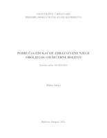 prikaz prve stranice dokumenta Područja edukacije zdravstvene njege oboljelog od šećerne bolesti